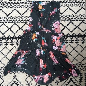 Free People Floral Sleeveless Tunic